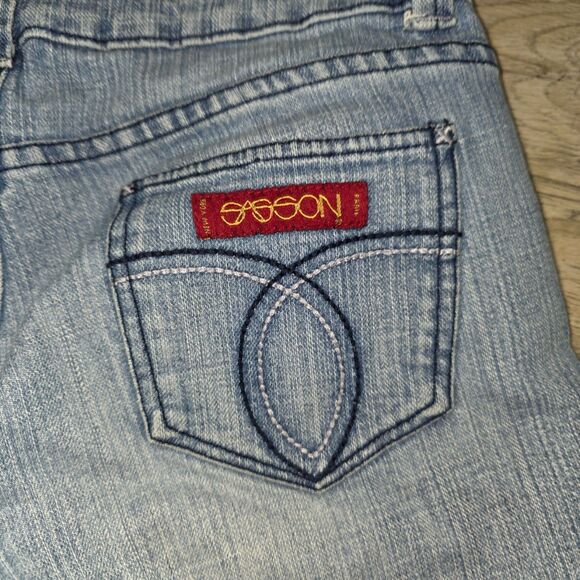 Sassoon Ooh La La Skinny Leg Shuffle Light Wash Jeans Size 6 - Vintage 1980's - Picture 8 of 8